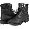 image:imageDREAM PAIRS Womens Lace Up Combat boots Ankle BootiesBlack