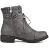 image:imageDREAM PAIRS Womens Lace Up Combat boots Ankle BootiesGrey