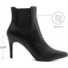 image:imageDREAM PAIRS Womens Pointed Toe Stiletto High Heel Ankle BootiesKizzy1 BlackPu