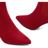 image:imageDREAM PAIRS Womens Pointed Toe Stiletto High Heel Ankle BootiesKizzy1 RedSuede