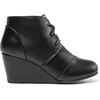 image:imageDREAM PAIRS Womens Wedge Boots Casual Fashion Lace Up Low Heel Ankle Booties ShoesBlackPu