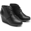 image:imageDREAM PAIRS Womens Wedge Boots Casual Fashion Lace Up Low Heel Ankle Booties ShoesBlackPu