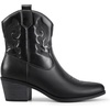 image:imageDREAM PAIRS Womens Western Cowboy Cowgirl Embroidered Ankle Boots Fashion Low chunky Heel Round Toe Fall Short Booties ShoesBlack