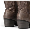 image:imageDREAM PAIRS Womens Western Cowboy Cowgirl Embroidered Ankle Boots Fashion Low chunky Heel Round Toe Fall Short Booties ShoesBrown