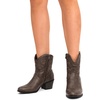image:imageDREAM PAIRS Womens Western Cowboy Cowgirl Embroidered Ankle Boots Fashion Low chunky Heel Round Toe Fall Short Booties ShoesBrown