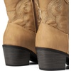 image:imageDREAM PAIRS Womens Western Cowboy Cowgirl Embroidered Ankle Boots Fashion Low chunky Heel Round Toe Fall Short Booties ShoesTan