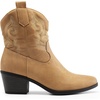 image:imageDREAM PAIRS Womens Western Cowboy Cowgirl Embroidered Ankle Boots Fashion Low chunky Heel Round Toe Fall Short Booties ShoesTan