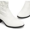 image:imageDREAM PAIRS Womens Western Cowboy Cowgirl Embroidered Ankle Boots Fashion Low chunky Heel Round Toe Fall Short Booties ShoesWhite