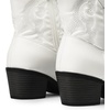 image:imageDREAM PAIRS Womens Western Cowboy Cowgirl Embroidered Ankle Boots Fashion Low chunky Heel Round Toe Fall Short Booties ShoesWhite