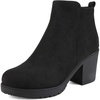 image:imageDREAM PAIRS Womens Ankle Boots Chunky Heel Platform Fall Heeled Short Booties ShoesBlack