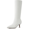 image:imageDREAM PAIRS Womens Knee High Kitten Heel Boots Sexy Pointed Toe Fashion Long Tall BootsWhite