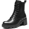 image:imageDREAM PAIRS Womens Lace Up Combat Ankle Boots Fashion Low Chunky Heel Lug Sole Fall Heeled Booties ShoesBlack
