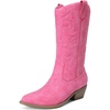 image:imageDREAM PAIRS Womens MidCalf Boots  Classic ComfortHot Pink