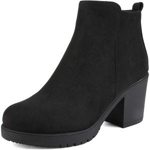 image:imageDREAM PAIRS Womens Ankle Boots Chunky Heel Platform Fall Heeled Short Booties ShoesBlack