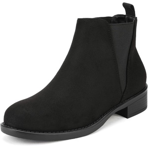 image:imageDREAM PAIRS Womens Ankle Boots Chunky Low Heel Chelsea Booties Slip On Elastic Fall Short BootsBlack