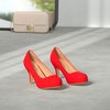 image:imageDREAM PAIRS Tiffany Womens Classic Elegant Versatile Low Stiletto Heel Dress Platform Pumps ShoesRedPat