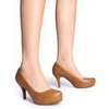 image:imageDREAM PAIRS Tiffany Womens Classic Elegant Versatile Low Stiletto Heel Dress Platform Pumps ShoesTanPu