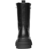 image:imageDREAM PAIRS Womens Combat Boots Lace up Mid Calf Boots Low Heel Chunky Platform Lug Sole Riding BootsBlackPu