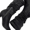 image:imageDREAM PAIRS Womens High Heel Mid Calf Boots Slouchy Pointed Toe Fall BootsBlackK
