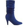 image:imageDREAM PAIRS Womens High Heel Mid Calf Boots Slouchy Pointed Toe Fall BootsRoyal BlueK