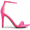 image:imageDREAM PAIRS Womens High Heels Flower Ankle Strap Stilettos Round Open Toe Dressy Sexy SandalsHot Pinksuede