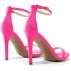 image:imageDREAM PAIRS Womens High Heels Flower Ankle Strap Stilettos Round Open Toe Dressy Sexy SandalsHot Pinksuede
