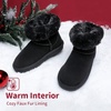 image:imageDREAM PAIRS Girls Boys Boots Kids Faux Fur Lined Winter Snow FuzzyClassic Kids Mid BootBlack