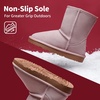 image:imageDREAM PAIRS Girls Boys Boots Kids Faux Fur Lined Winter Snow FuzzyClassic Kids Mid BootPink