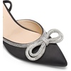 image:imageDREAM PAIRS Kitten Heels Rhinestone Bow Ankle Strap Stiletto Pointed Closed Toe Heels for Women Pumps Wedding Bridal Party Dress ShoesBlack