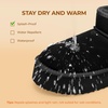 image:imageDREAM PAIRS Platform Mini Boots for Women Suede Genuine Leather Classic Winter Ankle Snow Boots with Memory Foam Insole Lightweight AntiSlip Outsole FuzzyClassicBlack