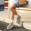 image:imageDREAM PAIRS Platform Mini Boots for Women Suede Genuine Leather Classic Winter Ankle Snow Boots with Memory Foam Insole Lightweight AntiSlip Outsole FuzzyClassicSand