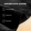 image:imageDREAM PAIRS Platform Mini Boots for Women Suede Genuine Leather Classic Winter Ankle Snow Boots with Memory Foam Insole Lightweight AntiSlip Outsole FuzzyClassicBlack