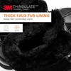 image:imageDREAM PAIRS Snow Boots for Women Waterproof Mid Calf Lace Up Duck Boots Warm Faux Fur FuzzyGo Bold Winter Boots for Outdoor
