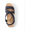 image:imageDREAM PAIRS Womens Comfortable Low Wedge Sandals Open Toe Slip On Strappy Flat Sandals Lightweight Summer ShoesBlue