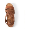 image:imageDREAM PAIRS Womens Comfortable Low Wedge Sandals Open Toe Slip On Strappy Flat Sandals Lightweight Summer ShoesBrown