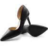 image:imageDREAM PAIRS Womens Dress High Heels Pumps Closed Pointed Toe Stiletto DOrsay Shoes for Wedding PartyBlackpu