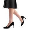 image:imageDREAM PAIRS Womens Dress High Heels Pumps Closed Pointed Toe Stiletto DOrsay Shoes for Wedding PartyBlacksuede