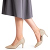 image:imageDREAM PAIRS Womens Dress High Heels Pumps Closed Pointed Toe Stiletto DOrsay Shoes for Wedding PartyGoldglitter
