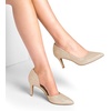 image:imageDREAM PAIRS Womens Dress High Heels Pumps Closed Pointed Toe Stiletto DOrsay Shoes for Wedding PartyGoldglitter