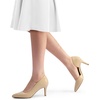 image:imageDREAM PAIRS Womens Dress High Heels Pumps Closed Pointed Toe Stiletto DOrsay Shoes for Wedding PartyNudepu