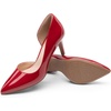 image:imageDREAM PAIRS Womens Dress High Heels Pumps Closed Pointed Toe Stiletto DOrsay Shoes for Wedding PartyRedpat
