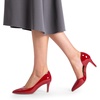 image:imageDREAM PAIRS Womens Dress High Heels Pumps Closed Pointed Toe Stiletto DOrsay Shoes for Wedding PartyRedpat