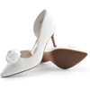 image:imageDREAM PAIRS Womens Dress High Heels Pumps Closed Pointed Toe Stiletto DOrsay Shoes for Wedding PartyWhitefloral