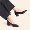 image:imageDREAM PAIRS Womens Low Chunky Block Heel Dress Shoes Closed Round Toe Comfortable Heels Work Wedding Office Pumps ShoesNavy