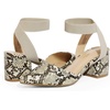 image:imageDREAM PAIRS Womens Nicholes Low Block Heel PumpsBeigeSnakePu