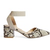 image:imageDREAM PAIRS Womens Nicholes Low Block Heel PumpsBeigeSnakePu