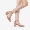 image:imageDREAM PAIRS Womens Nicholes Low Block Heel PumpsBlushSuede