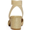 image:imageDREAM PAIRS Womens Nicholes Low Block Heel PumpsGoldGlitter