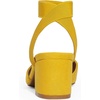 image:imageDREAM PAIRS Womens Nicholes Low Block Heel PumpsMustardYellowSuede