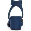 image:imageDREAM PAIRS Womens Nicholes Low Block Heel PumpsNavySuede
